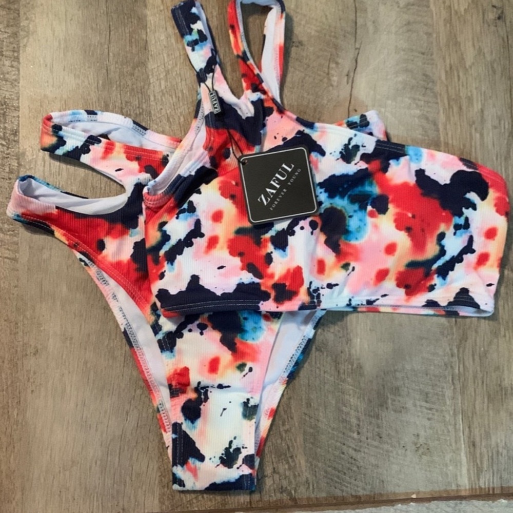 Zaful tie dye bikini set